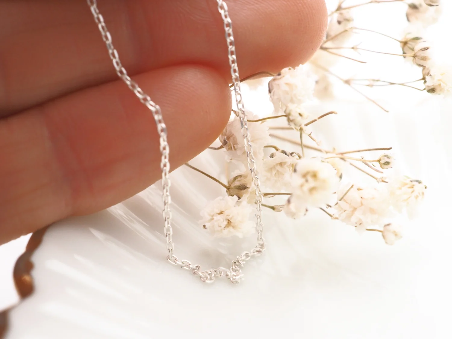 Srebrny łańcuszek ankier 50cm